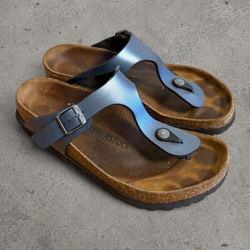 Birkenstock Women's Blue and Navy Sandals